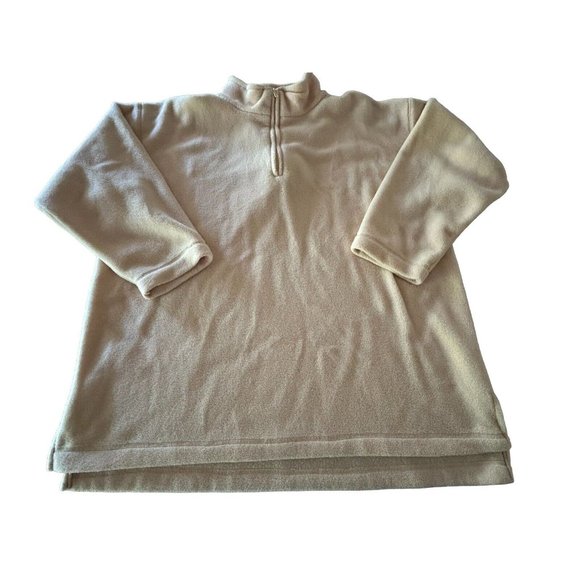 Mens Fleece Sz XL Canada Yellow Pullover 1/4 Zip Lightweight Jacket Coat - Picture 2 of 9